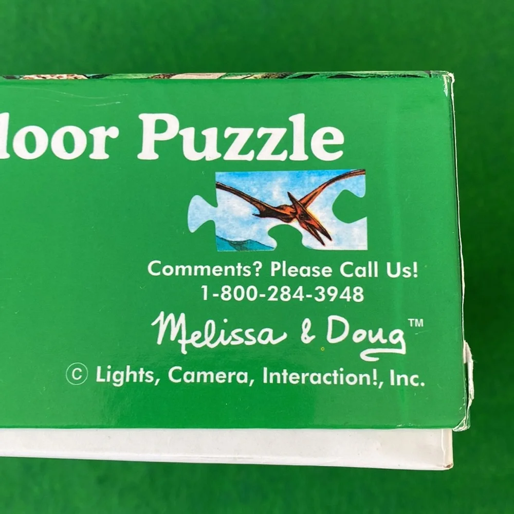 🌸 2/$12 🌸 Melissa & Doug “Dinosaurs” 2’ x 3’ Floor Puzzle - Picture 3 of 8